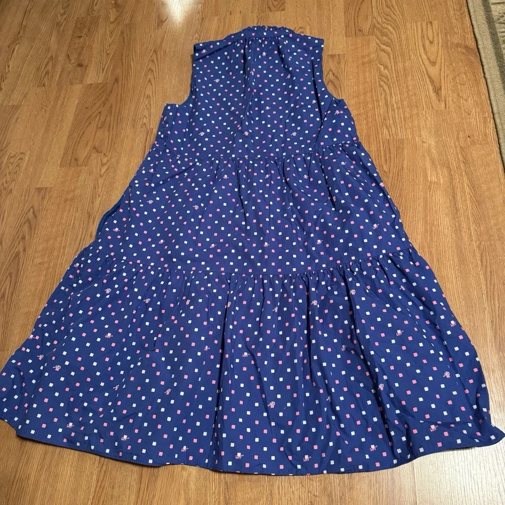 Lilly Pulitzer Womens Novella Cotton Poplin Swing Dress XS Borealis Blue‎ - Picture 8 of 8